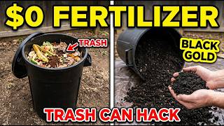 How To Make Compost Fast in a Trash Can - Turn Your Trash Into Super Fertilizer