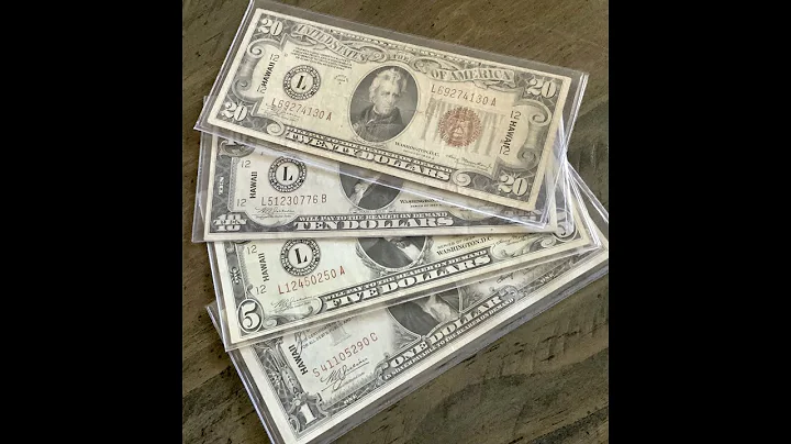 WWII Hawaii Emergency Currency Collection ($1, $5, $10, $20)