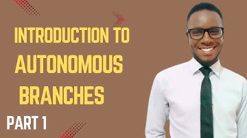 INTRONDUCTION TO AUTONOMOUS BRANCHES
