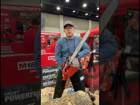First Time Using An Electric Chainsaw Equipexpo Diy Tools MilwaukeeTool 