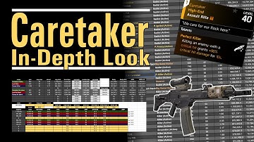 Caretaker - An In-depth Look - How good is this new named AR with P. Killer? - The Division 2