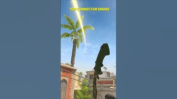 Top Connector Smoke From Mid On Mirage CS2 #shorts
