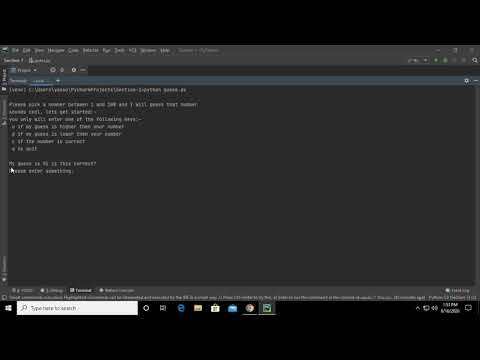 13.1 Python Guess Number