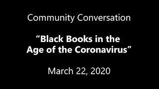 Community Conversation: Black Books in the Age of the Coronavirus
