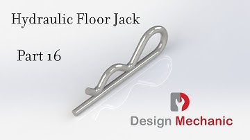 #64 Solidworks Tutorial | Hydraulic Floor Jack | Part Modelling | Part 16 | Design Mechanic