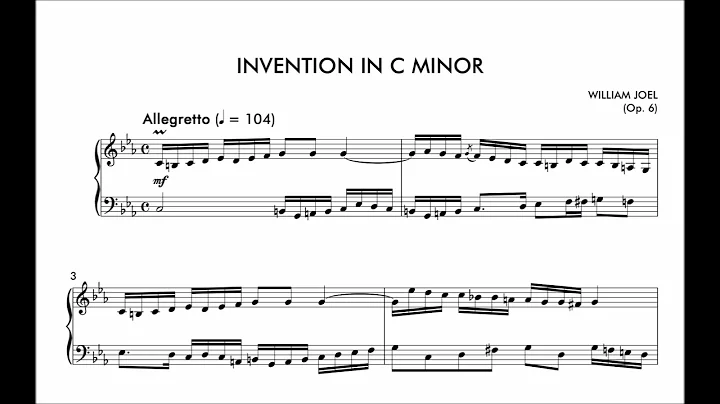 Billy Joel - Invention in C Minor, Op. 6