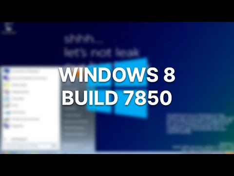 Windows 8 Build 7850 - Install Tutorial