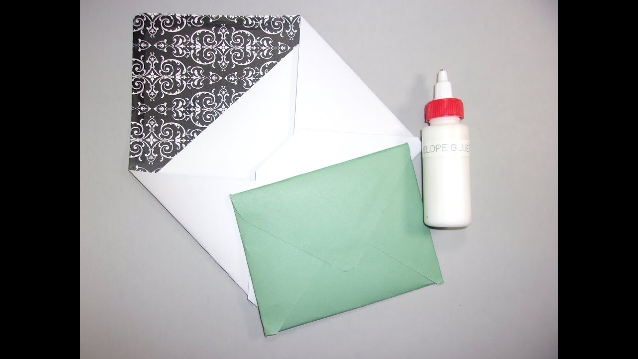 How to: DIY Envelope Glue & Envelopes w/ a Ruler & Scissors 