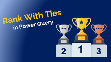 How to Rank with Ties Using Group By in Power Query