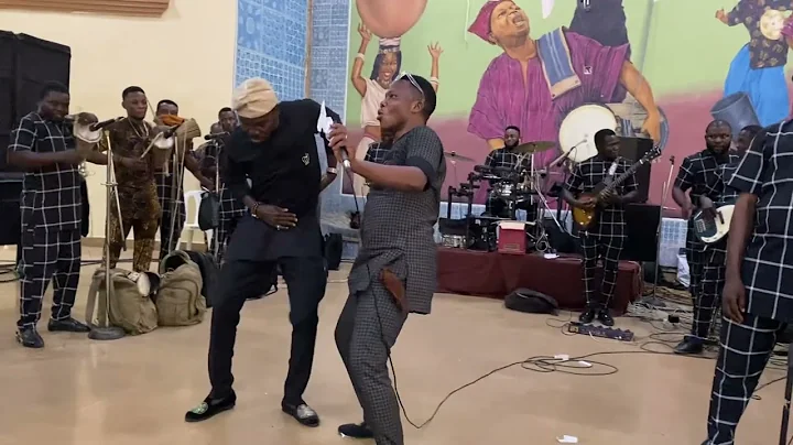 Mega 99 and Ijebu live on stage.