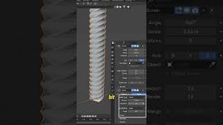 Blender Screw Modifier Trick – Model Spiral Shapes FAST 🌀🔩