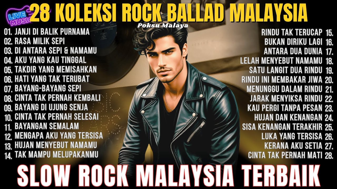 SLOW ROCK MALAYSIA TERBAIK 🇲🇾 | Koleksi Lagu Galau Baper 💔 | 2 Jam Nonstop