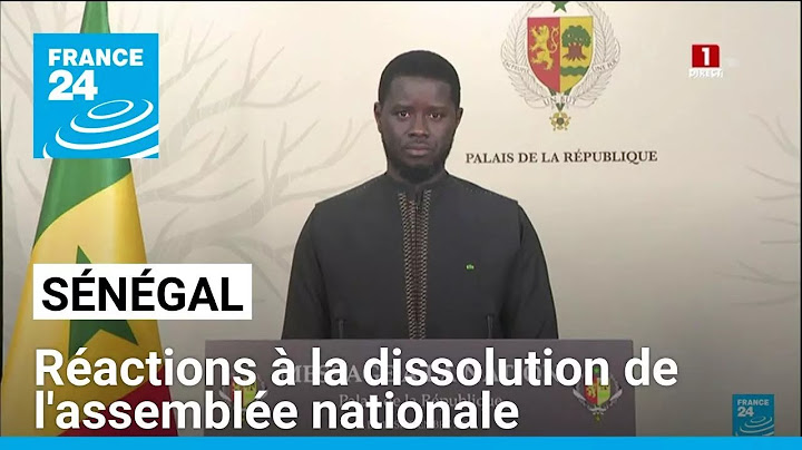 Réactions à la dissolution de l'assemblée nationale au Sénégal • FRANCE 24