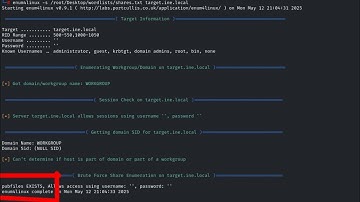 Assessment Methodologies: Enumeration CTF 1 (Flag 1)  | SMB Enumeration With Enum4linux | #eJPT