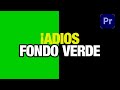 ✅ Cómo Quitar el Fondo Verde en Premiere Pro | Guía Rápida y Fácil