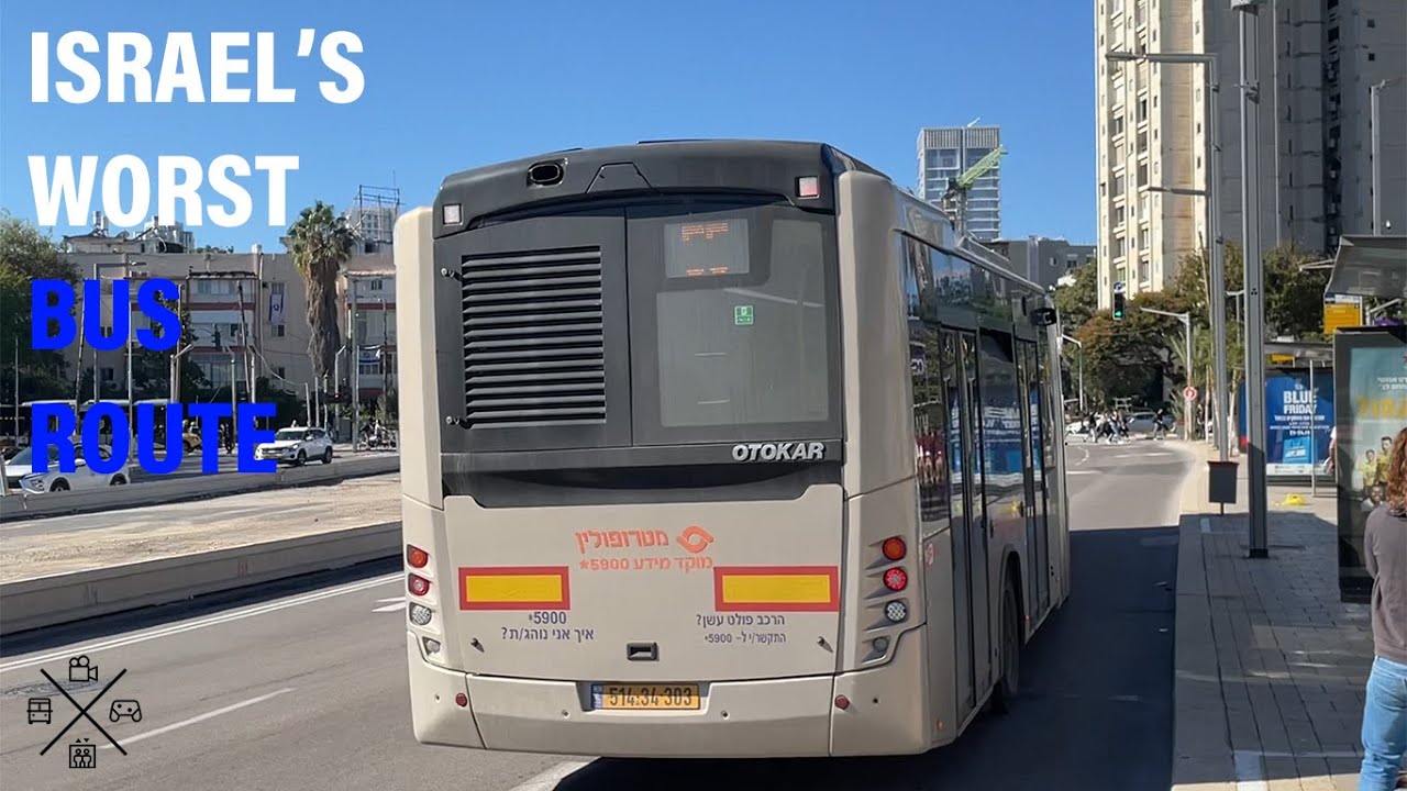2023 Otokar Kent C Metropoline Public Transport bus ride on route 55 in Givatayim and Tel Aviv, IL.