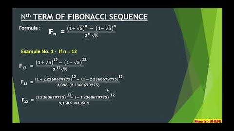 FIBONACCI SEQUENCE   MATHEMATICS IN THE MODERN WORLD