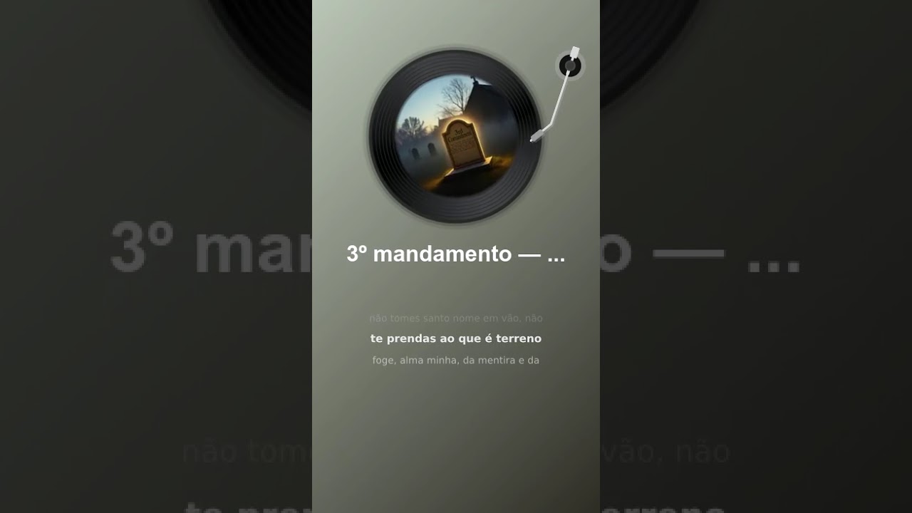 3º mandamento — não tomarás o nome do senhor teu deus em vão