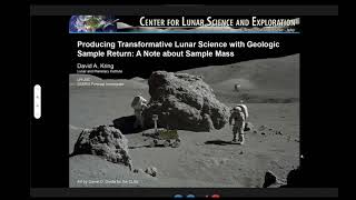 Lunar Surface Science Virtual Workshop - Samples and Curation - David Kring