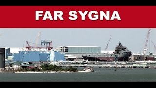 VARD Ship Building - FAR SYGNA / Shooting from Helicopter Aerial Trailer - Fincantieri