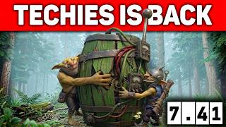 Remote Mine Is Back 7.41 Techies27 Kills X4 Divine Rapiers Dota 2 Gameplay