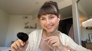 My First ASMR Video (random triggers, tapping, mouth sounds)
