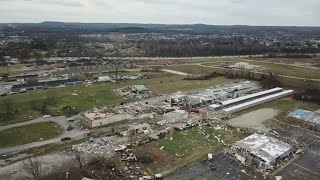 Homes Flattened By Tornado In Bowling Green, Kentucky