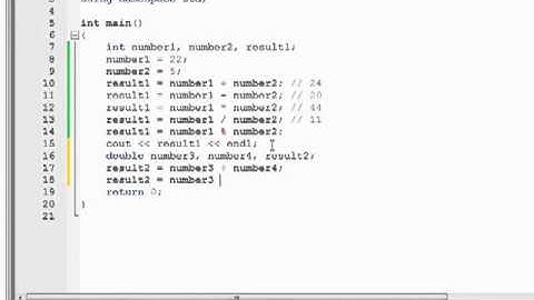 C++ Programming Arithmetic Operators Tutorial