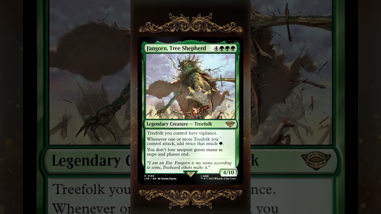 fangorn mtg card Magic The Gathering - The Lord of the Rings The Gathering Fangorn, Tree Shepherd | The