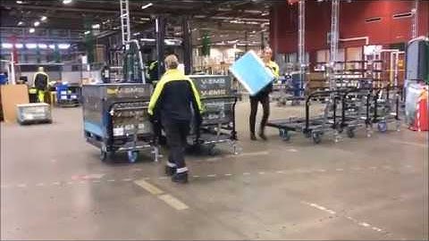 Floor brake for industrial carts - FlexQube