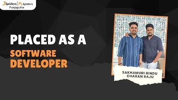 Student Got Placed as a SOFTWARE DEVELOPER From JSpiders | Hyderabad Punjagutta
