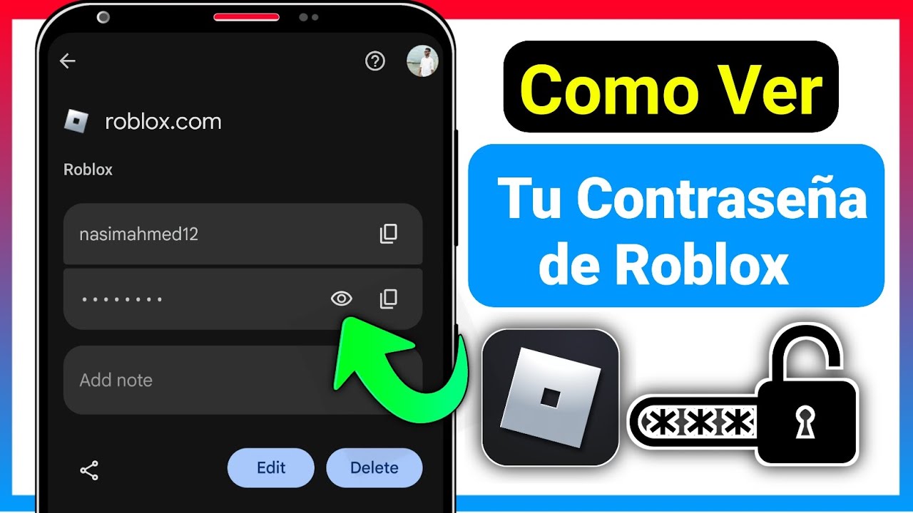 C Mo Ver Tu Contrase A De Roblox En El M Vil 2026 Ver Contrase A De 