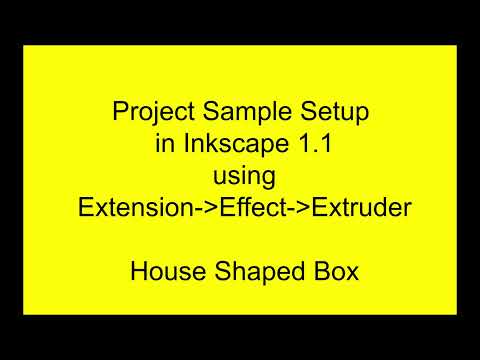 Example Inkscape Project using the Extruder Extension