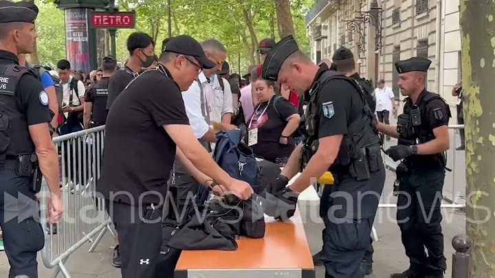 Parigi, controlli a tappeto per la cerimonia di apertura delle Olimpiadi