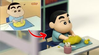 I Used Polymer Clay to Make Shin-chan Playing with Clay