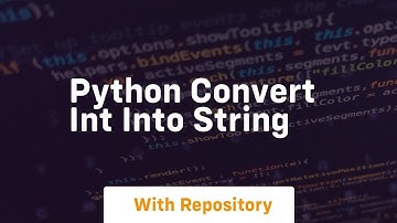 python convert int into string