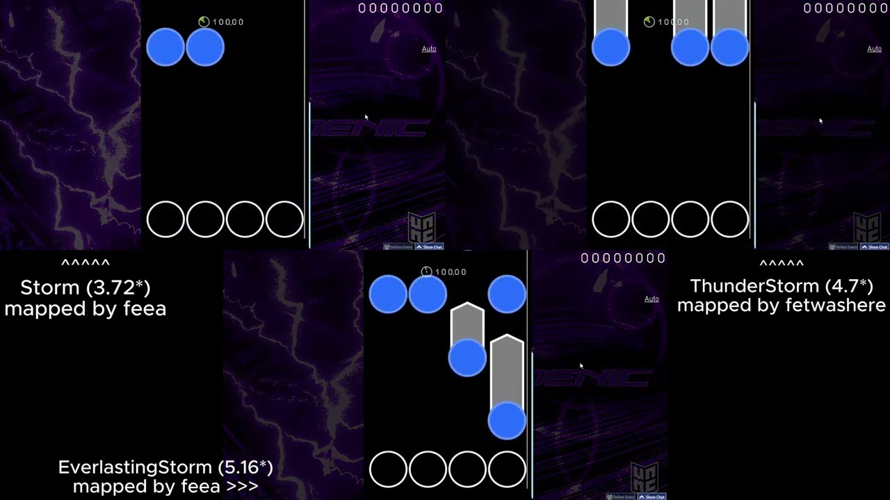 [Osu!Mania map showcase] DETRO - thundenic (3 difficulties)