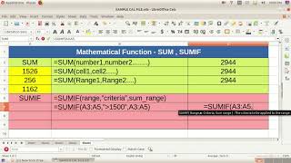 Comlive-Mathematical Function Sum,Sumif