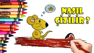 🐹Basit Fare Çizimi🐹 (Adım Adım) - Mouse Drawing