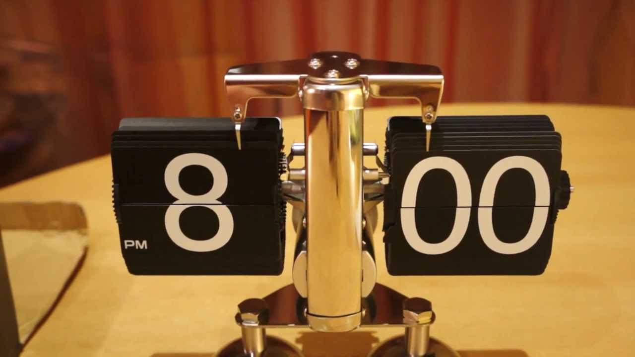 Retro Digital Flip Page Gear Clock YouTube