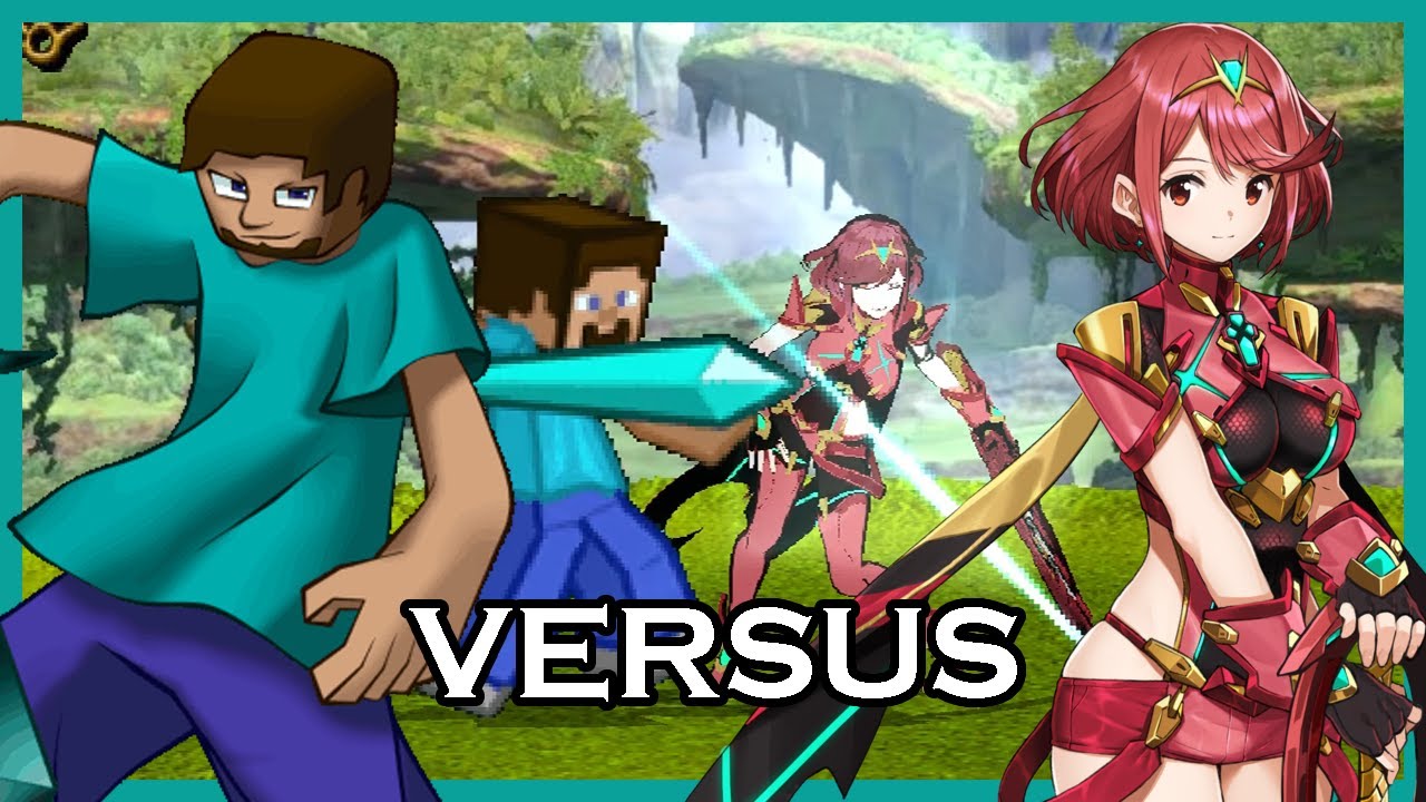 Minecraft Steve VS Xenoblade 2 Pyra - [SSBU MUGEN] - YouTube