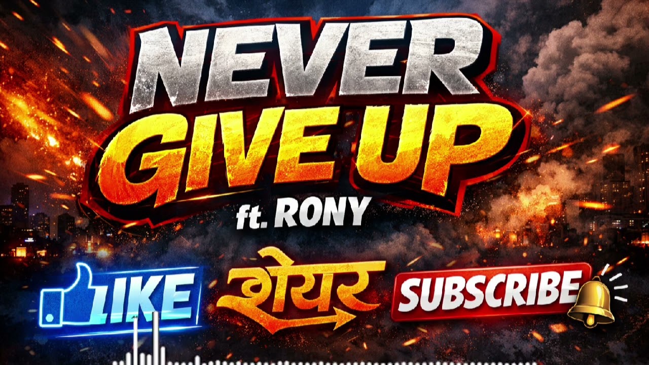 NEVER GIVE UP ft. RONY | Motivational Hindi Rap Song | Hard Rap | Desi Hip Hop 2026