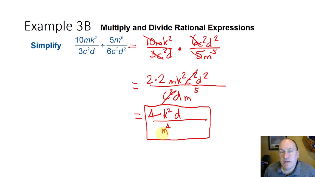 8.1 Multiplying and Dividing Rational Expressions - YouTube