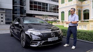 CKD ถูกลง 6 แสน แต่เพิ่มมอเตอร์ไฟฟ้าเป็น 2 ตัว จอหลังก็มา !!พาชมEQS 500 4 matic AMG Premium 449 ม้า