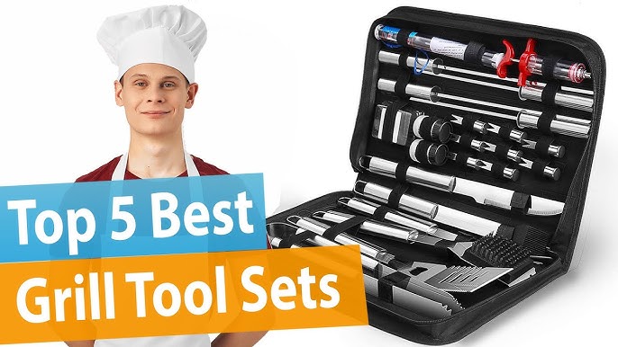 ROMANTICIST 20pc Heavy Duty BBQ Grill Tool Set