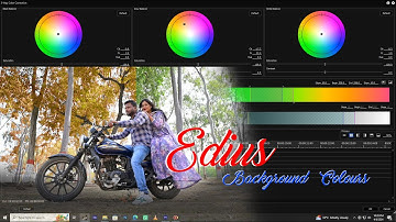 How To Change Background Colours In Edius
