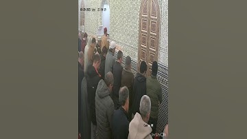 صلاة التراويح في مدينت مكناس القارئ يونس بابا مسجد إبن البشير