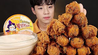 뿌링클 황금올리브 닭다리 후라이드 치킨 먹방 치즈불닭볶음면 뿌링뿌링소스 BBURINKLE FRIED CHICKEN CHEESE BULDAK MUKBANG ASMR チキン