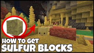 How To Get SULFUR BLOCKS In MINECRAFT