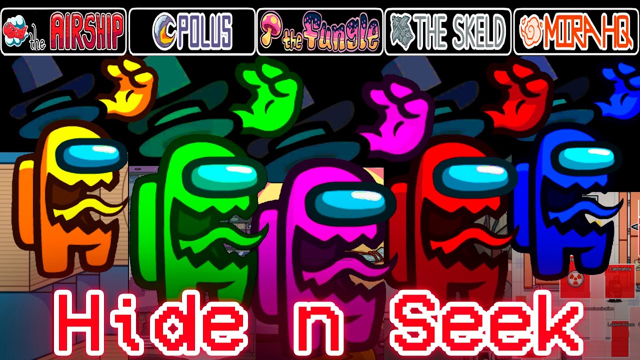 *NEW* AMONG US HIDE N SEEK - SEEKER GAMEPLAY (ALL MAPS+ FUNGLE)